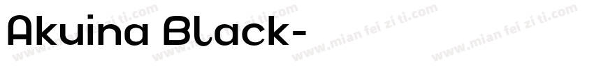 Akuina Black字体转换